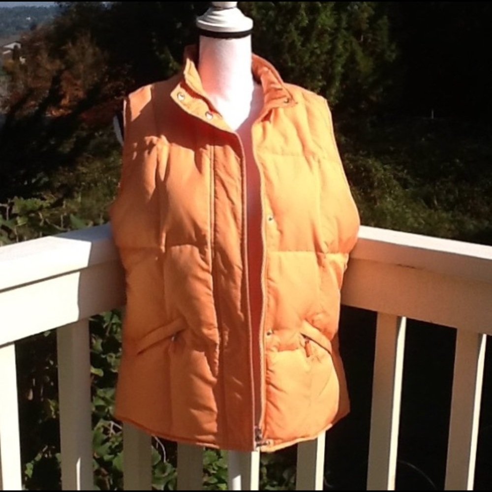 Talbots goose down filled puffer vest sz M